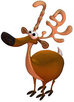 Deer Cartoon 250x345